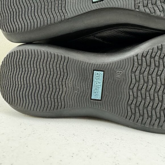 Cobbie Cuddlers Black Leather Upper Zip Comfort Walking Shoes Size 8 Wide - Picture 12 of 14